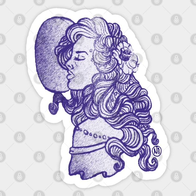 Moon Child #1 Sticker by Polkadotdreamer